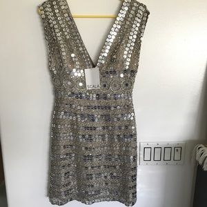 NEW Scala sequin mini dress